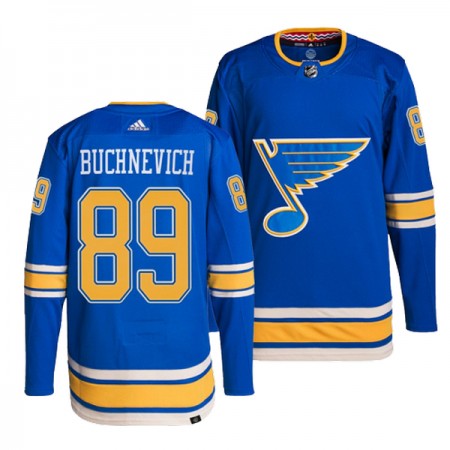 St. Louis Blues Hockeydrakt Pavel Buchnevich 89 Blå Tredje Adidas Authentic - Herre